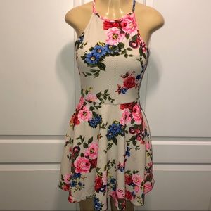 Floral Print Skater Style Dress